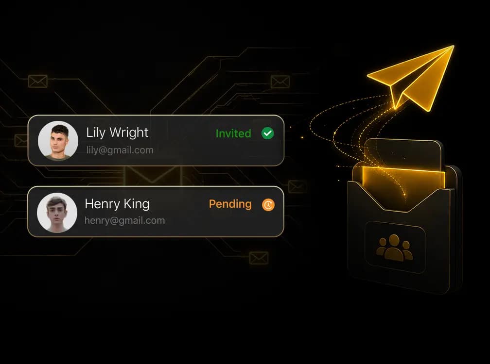 Player invitation software sending team invitations and roster notifications to athletes and families.
